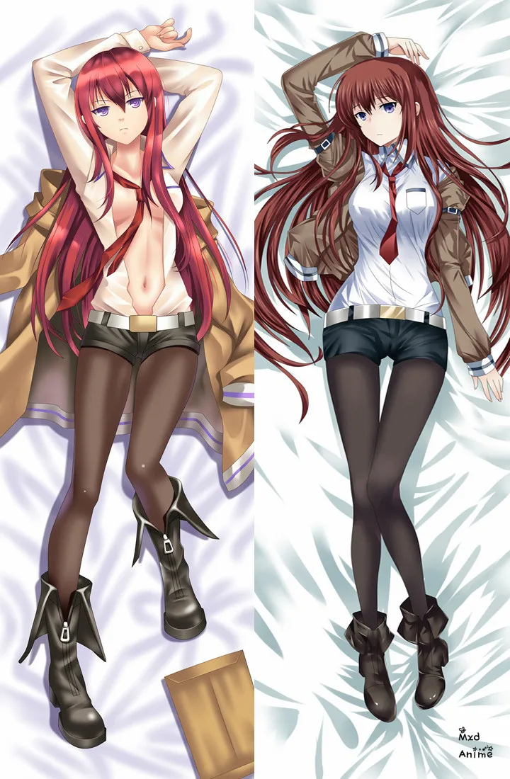 Аниме Steins гейт сексуальная девушка персонажи Makise Kurisu otaku Dakimakura наволочка для