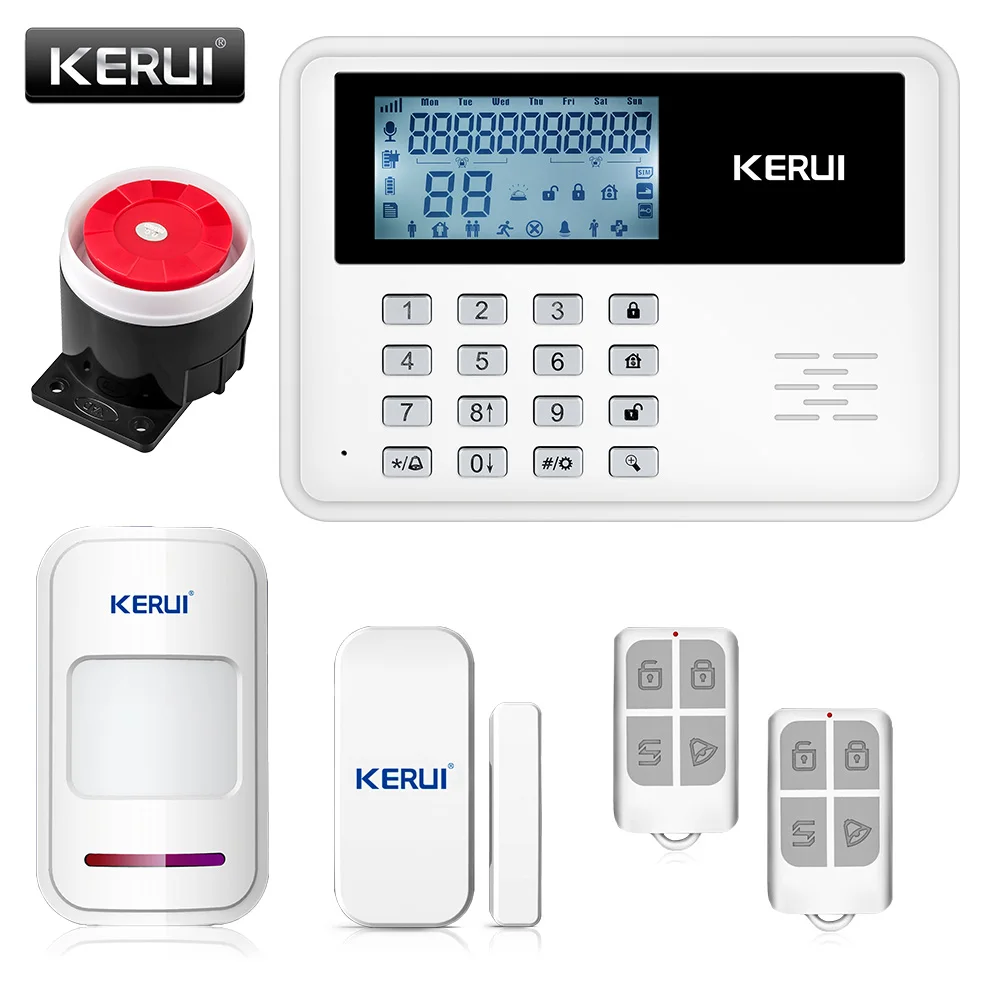 Kerui 5900g Gsm Alarm System Wireless Wired Systems Security Kerui 5900g Gsm Alarm System Wireless Wired Systems Security Home Control Lcd Speaker Keyboard Sensor