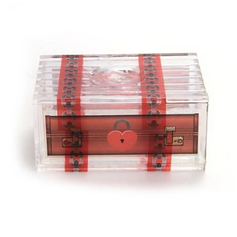 2016 New Arrival Three Dimensional Gold Transparent 3D Lucky Magic Treasure Box Brain Teaserin
