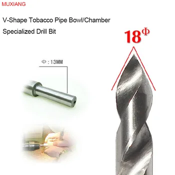 

MUXIANG Tobacco Pipe Bowl Drill Bit for the V-shape 18 mm Diameter Smoker Chamber Available for Lathe and Bench Drill jb0025