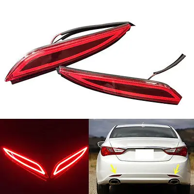 

For Hyundai Sonata 2011 2012 2013 Rear bumper Foglamp assembly fog fights fog lamp Car accessories 1:1 replacement Set 2PCS