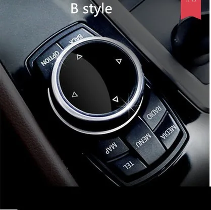 

iDrive Car Multimedia Buttons Cover M Emblem Stickers for BMW X1 X3 X5 X6 F30 E90 E92 F10 F18 F11 F07 GT Z4 F15 F16 F25 E60 E61