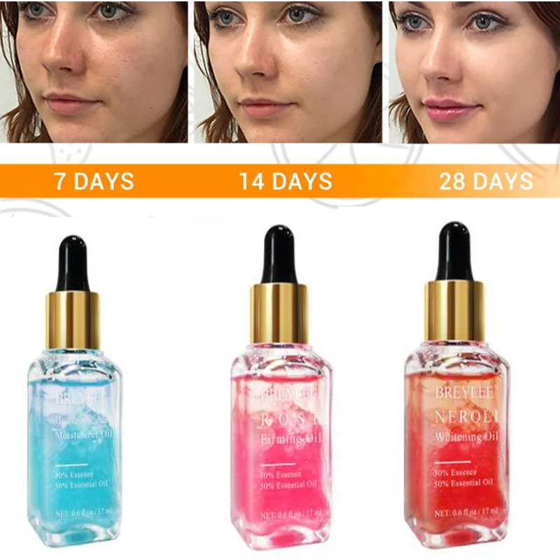 BREYLEE 3PCS Hyaluronic Acid Essential Oils Moisturizer