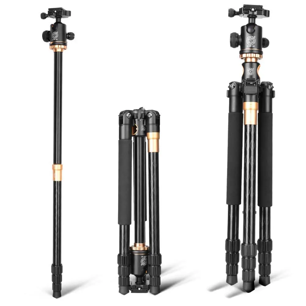  Cadiso Q999H Professional Video Camera Tripod 61 Inch Portable Compact Travel Horizontal Tripod wit