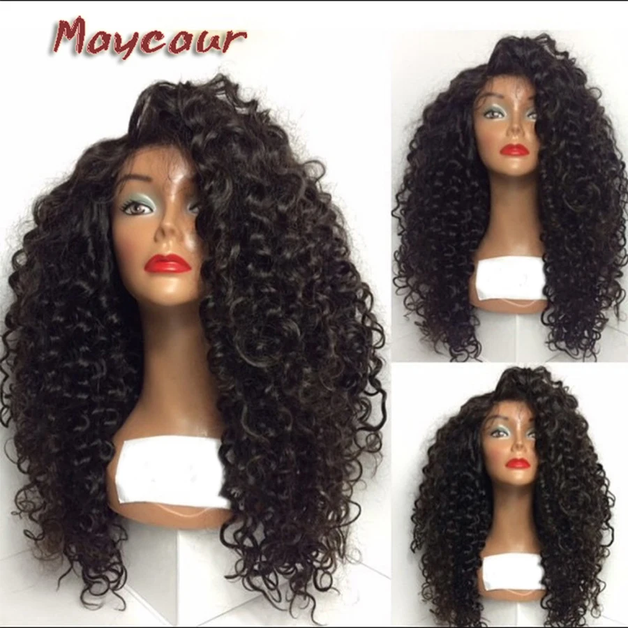 

New Afro Curly Wigs Synthetic Lace Front Wigs Glueless Lace Wigs Heat Resistant Hair Wigs Fast Shipping