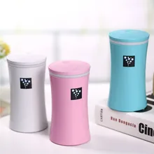 Small-OS Negative Ions Air Humidifier USB MINI Diffuser Cylindrical Cup LED Light Mist Maker Fogger For Home/ Car /Office
