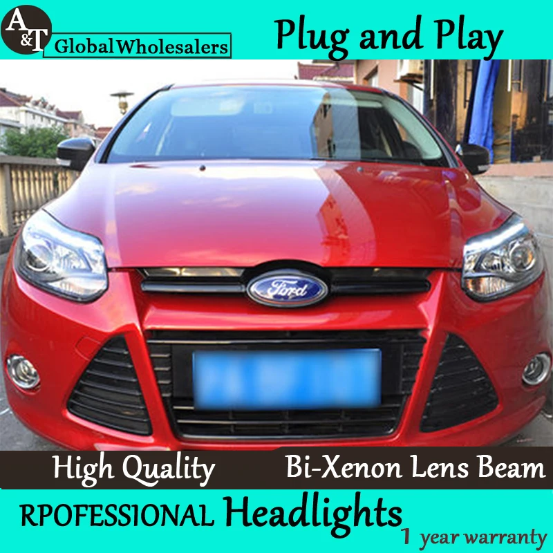 Car Styling for Ford Focus Headlight assembly ST Style LED Headlight