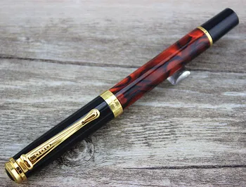 

JINHAO 500 WINE MARBLE AND GOLDEN ROLLER BALL PEN