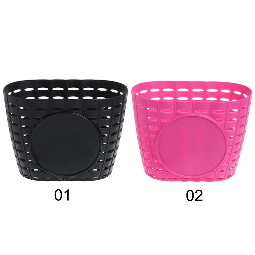 Sale Bicycle Basket Front Bag Hanging Basket Handlebar Plastic Storage Supplies Basket For Children Girl Cycling Accessories 15