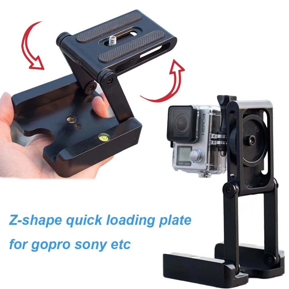 JINSERTA аксессуары для камеры Gopro Z-shape Быстрая загрузка пластины Настольный панорамный трек раздвижная платформа для sony SLR камеры