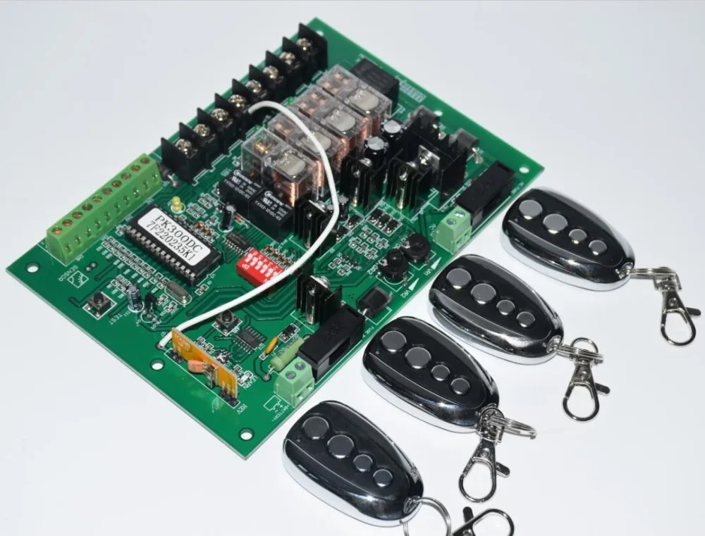 US $33.25 Swing Gate Opener motor card Controller circuit card board 24VDC motor remote control optional