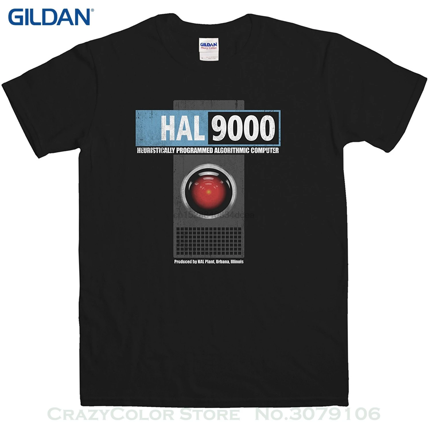 Брендовая Хлопковая мужская одежда облегающая футболка Мужская Hal 9000 футболки 8