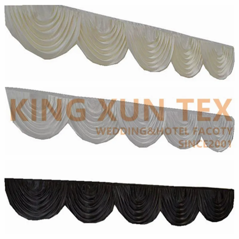 Cheap Price Swag Valance Drape For Wedding Backdrop Curtain Stage