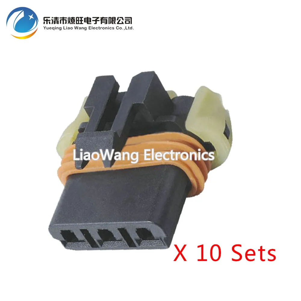 

10 Sets 3 pin Automotive Connectors Plastic Harness Connector With Terminal DJ7039Y-2.8-21 3P