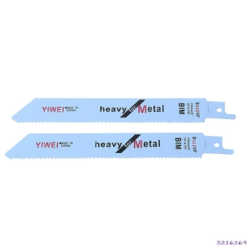 

2pcs Durable BIM S922VF 152mm 6'' Reciprocating Saw Blade For Cutting Metal Wood-29#