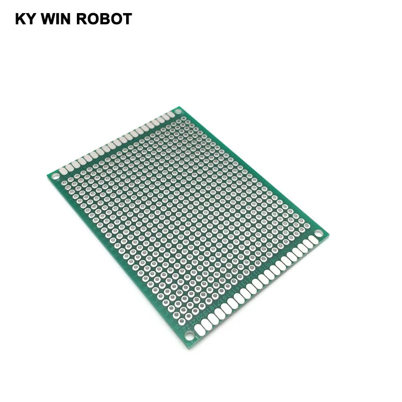 5 шт. 6x8 см 60x80 мм двухсторонний Прототип PCB Универсальный печатная плата для Arduino