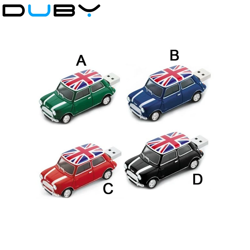 Креативных U диск 8 Гб оперативной памяти 16 встроенной 32GB USB Mini cooper милый мини авто