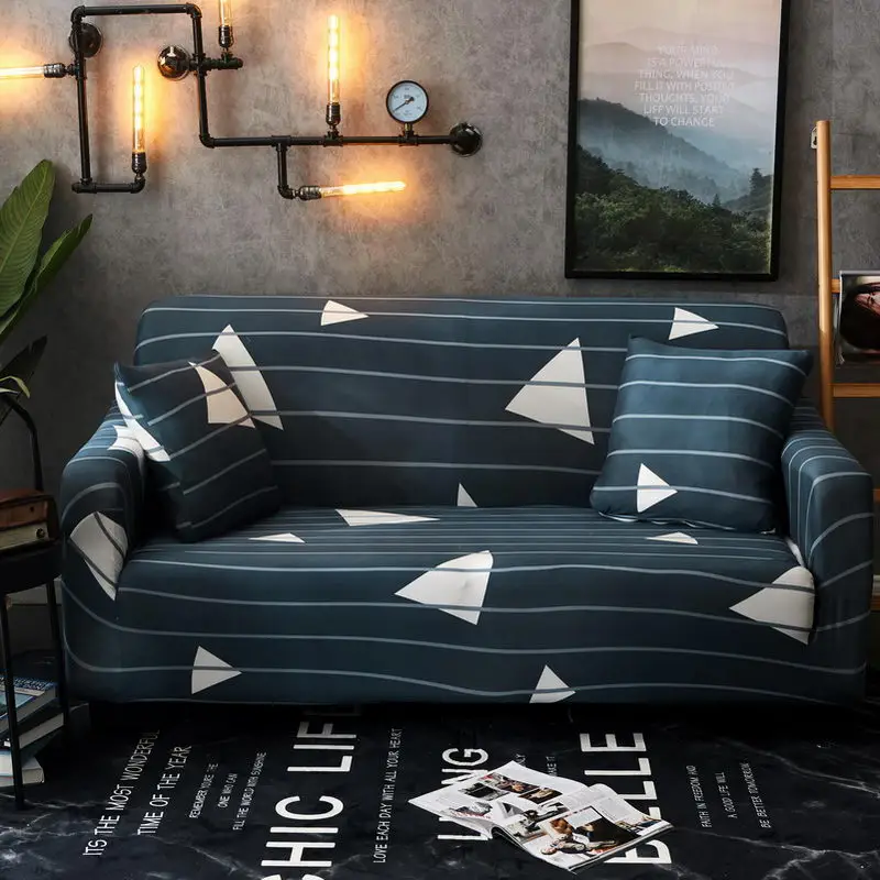 Растягивающиеся Нескользящие Угловые Чехлы для дивана, полиэфирный чехол, секционный эластичный, все включено, диванная подушка, диванное полотенце для гостиной - Цвет: Color 4