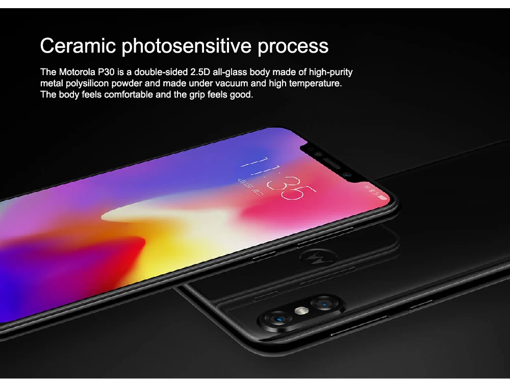 MOTO P30, глобальная прошивка, 6 ГБ ОЗУ, 64 Гб ПЗУ, мобильный телефон, двойная камера, восьмиядерный смартфон Snapdragon 636, отпечаток пальца, распознавание лица