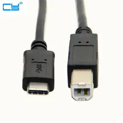 1 м USB 3.1 Тип-C мужчина к USB 3.0 Тип B Мужской зарядный кабель для MacBook 12 дюймов кабель для принтера