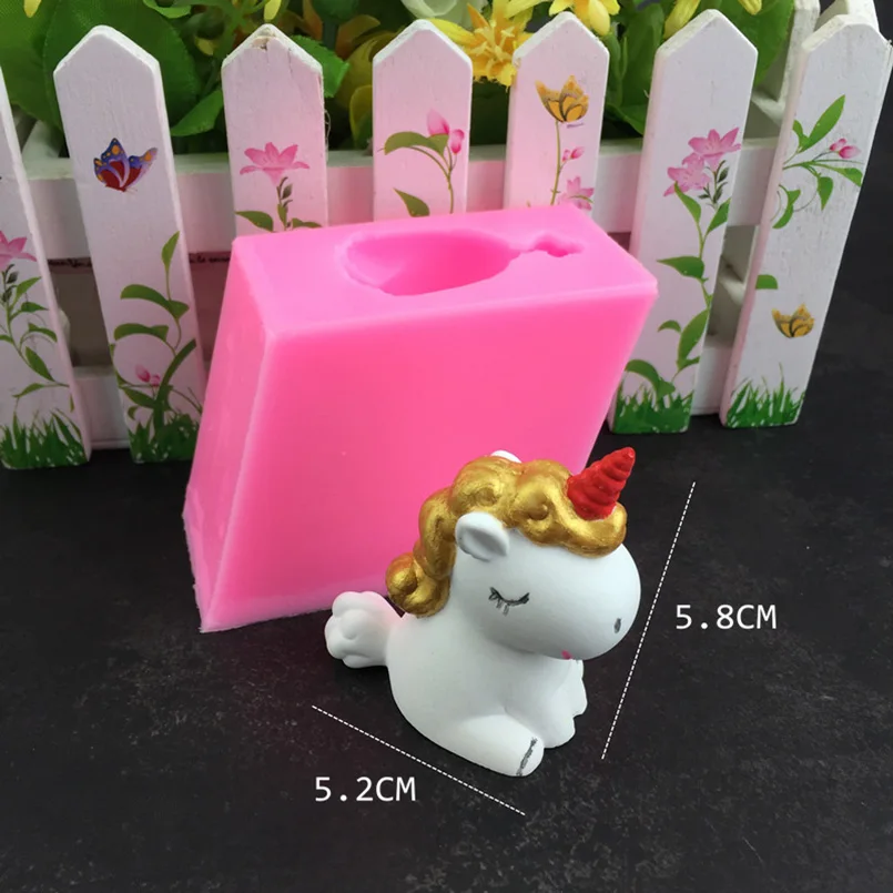 

3D Cute Unicorn Shape Silicone Mold DIY Cake Chocolate Moulds Bakeware Craft Candle Soap Form Cake Decoration Pastry Accessories
