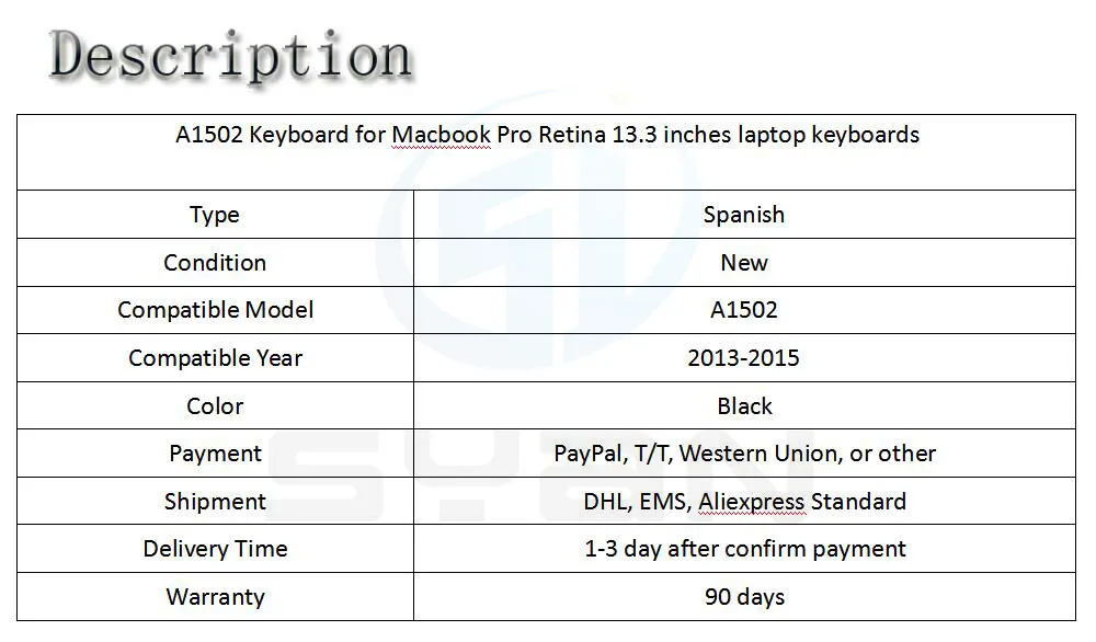 A1502 клавиатура для Macbook Pro retina 13,3 дюймов ноутбук ME864 ME865 ME866 клавиатуры абсолютно новые 2013