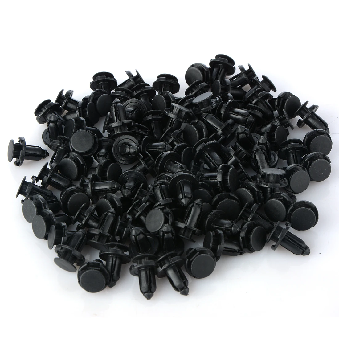 Car Door Trim Fender 10mm Hole White Plastic Rivets Fasteners 100 Pcs