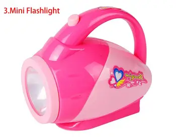 

B0100-3 In box chilren girl Child toy set mini appliances sooktops series simulation mini home play toy Mini Flashlight 1 pcs
