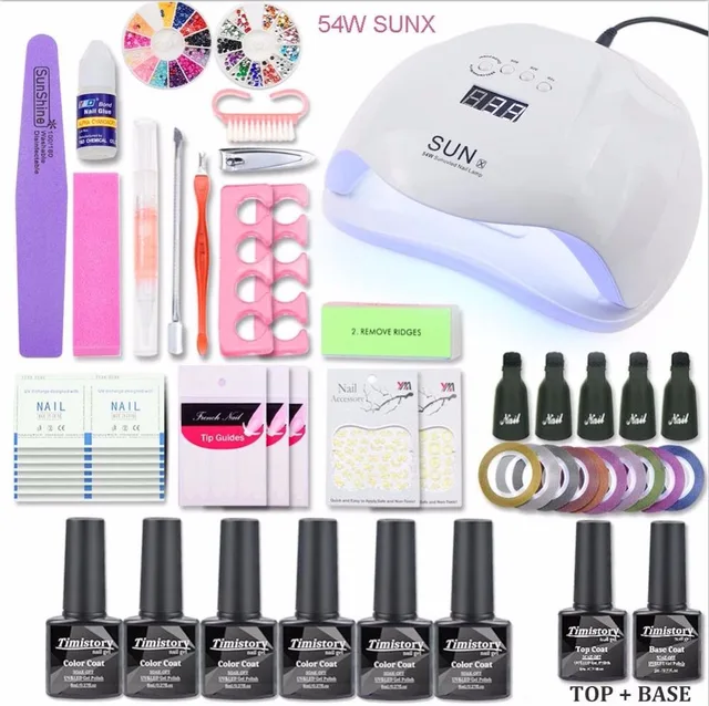Gel Nail Polish Set 72w 54w 48w 40w Dryer Uv Led Lamp Gel Nail Polish Set 72w 54w 48w 40w Dryer Uv Led