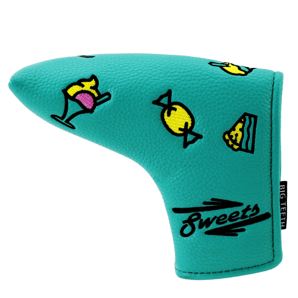 6003514 big teeth golf pingtype putter cover green (1)