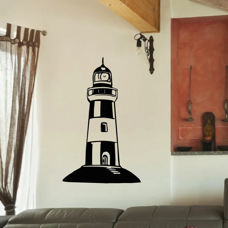 Lighthouse Wall Sticker Vinyl Stickers Decor Mural Art Living Room Home