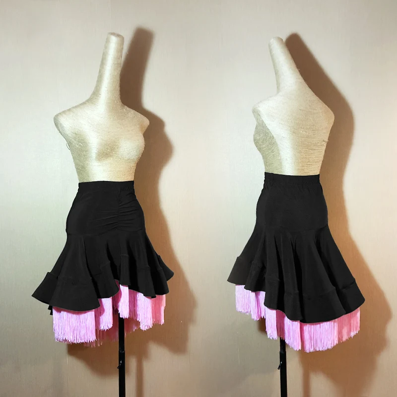 Buy Women Latin Dance Skirt Long Tassel Training Swing