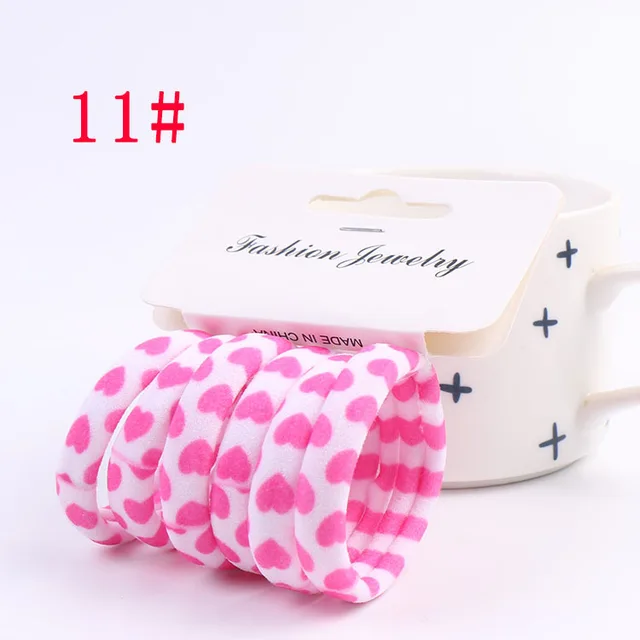 6PCS/Sett Cute Girls Elastic Hair Bands Scrunchies Ponytail Holder Rubber Bands Hair Ties Sweet Kids Hair Rope Hair Accessories style 11