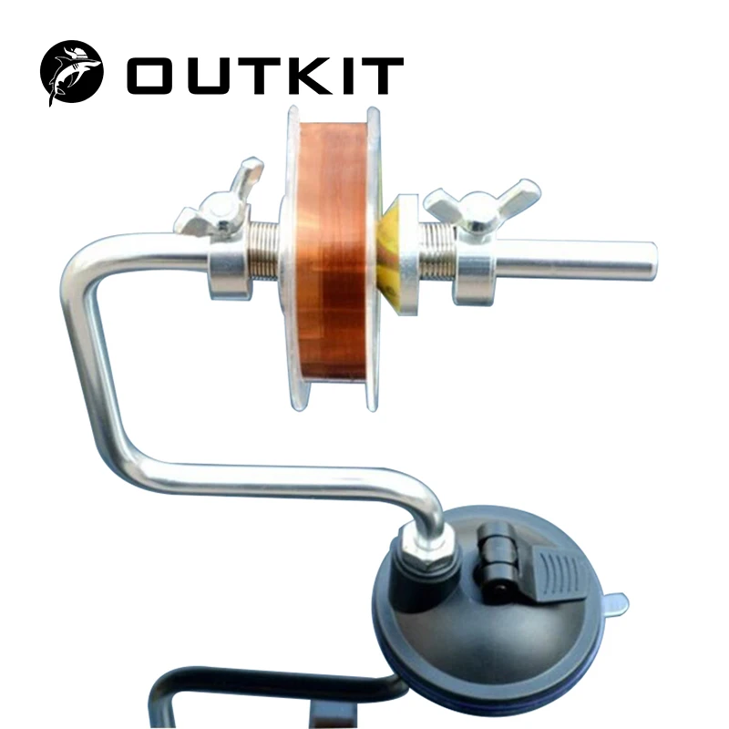 OUTKIT خيط صنارة الصيد اللفاف بكرة خط التخزين المؤقت التخزين المؤقت لف نظام معالجة أدوات Pesca الالتصاق البحر الكارب الصيد اكسسوارات