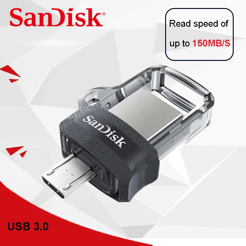 Original SanDisk Ultra Dual OTG usb flash drive SDDD3 130M
