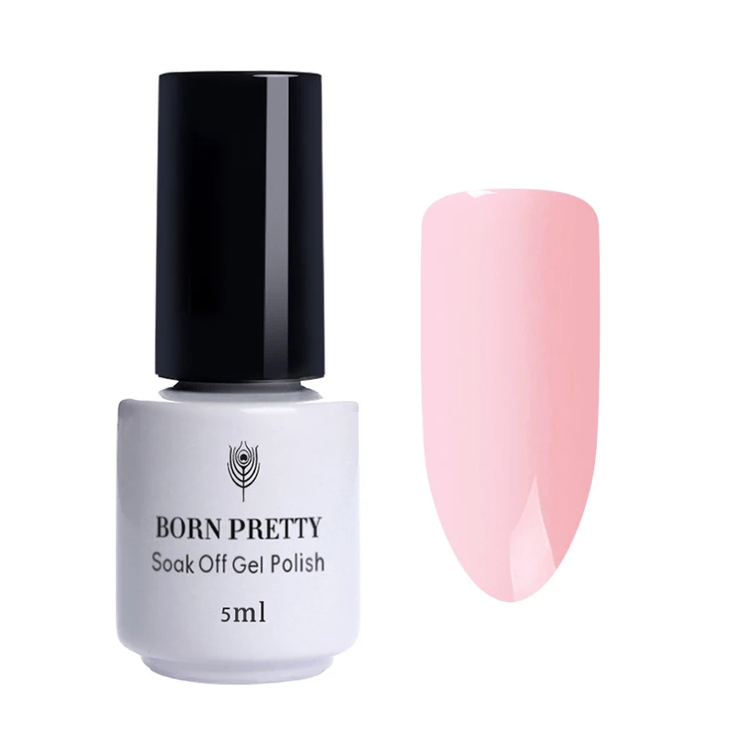BORN PRETTY 2 бутылки белого цвета УФ гель для ногтей французские трафареты маникюра