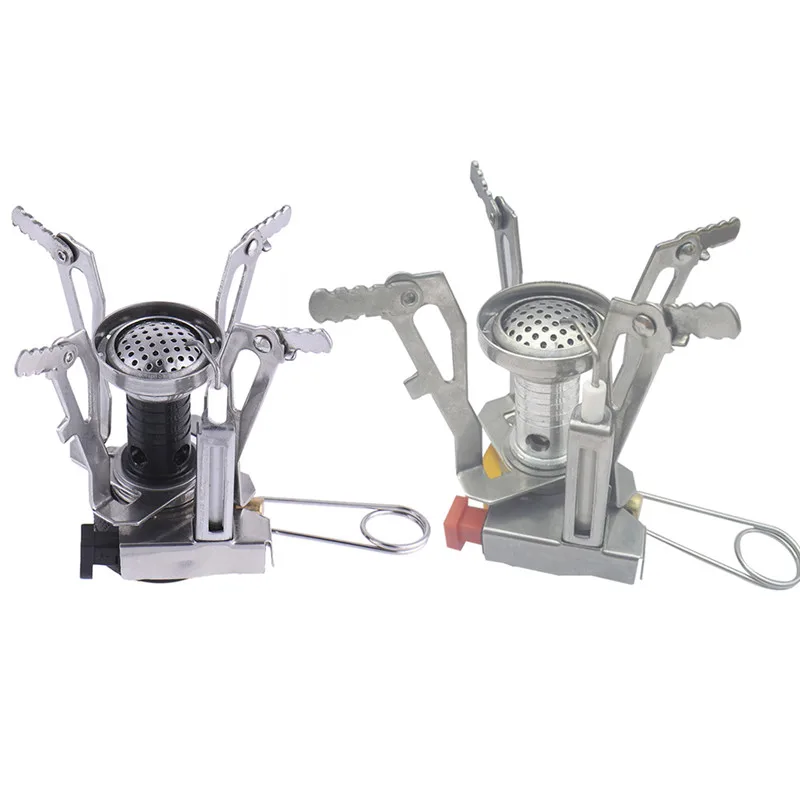 Mini Outdoor Stove One Piece Stainless Steel Outdoor Picnic Gas Burner