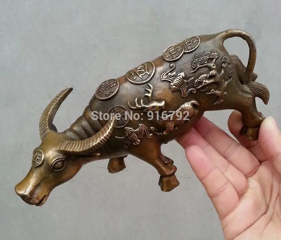 

fast P&P *****Bronze classical animal Statue Ox Sculpture statues oxen