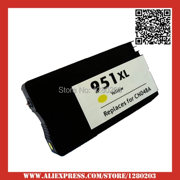 

Yellow Compatible Ink Cartridge For HP 951 XL Ink Cartridge For HP Officejet pro 8100 8610 8620 8630 8600 plus