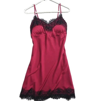 

Pajamas sets for women fashion satin pijama Pajama Cami nightdress lace sexy lingerie pajamas Sleepwear women homewear