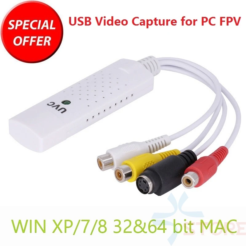 Высококачественный адаптер захвата UVC DVR Usb карта видео для Win7/8/XP/Vista FPV