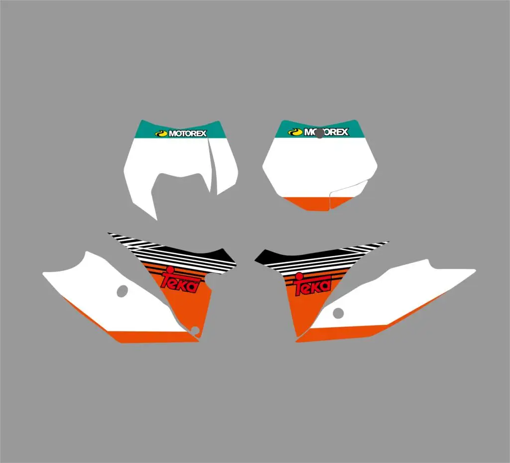 NICECNC команда Графический фон Наклейка Набор для KTM SX F XC W XCFW EXC 125 150 200 250 350 450 500 2011