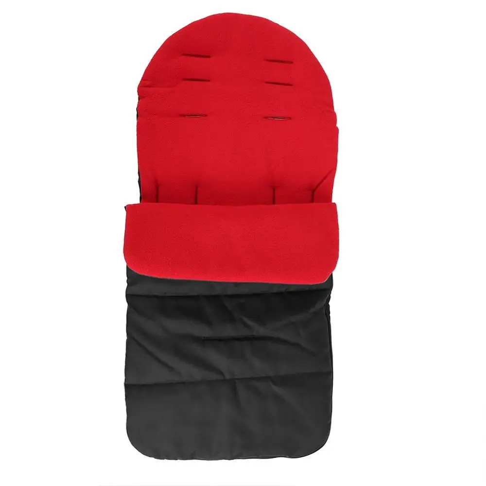 Многофункциональная теплая утолщенная детская коляска; муфта для ног для младенцев; спальные мешки для сна на осень и зиму - Цвет: red
