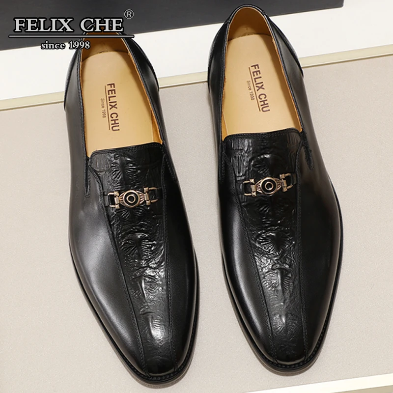 

Luxury Brand High Quality Men Loafer Shoes Banquet Party Wedding Genuine Leather Men shoes Male Dress Black Pointed Toe Slip On