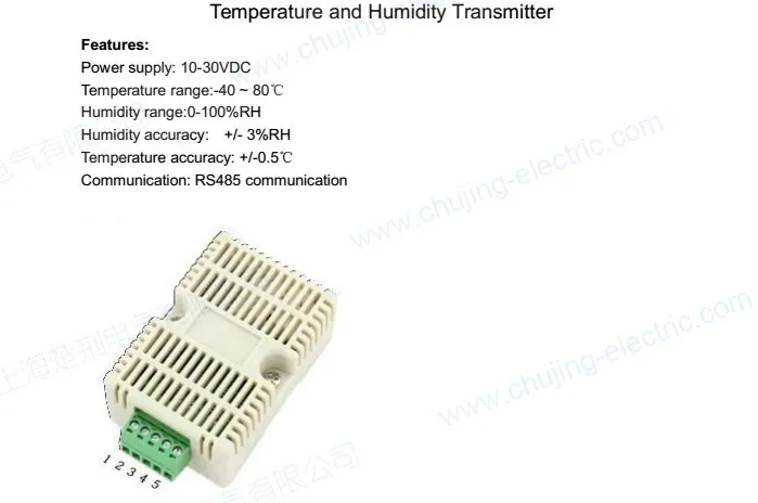 Din типа мини Температура и влажности передатчик с RS485 связи 9-24 В DC Температура и датчик влажности с RS485