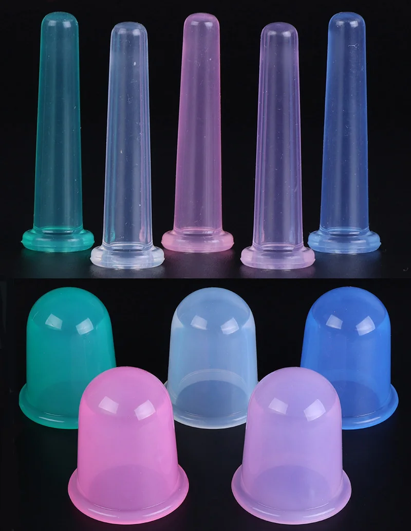 

1Pcs Facial Massage Silicone Cupping Cup Vacuum Cellulite Cupping Cup Body Treatment Therapy Face Health Care Treatment Home Use