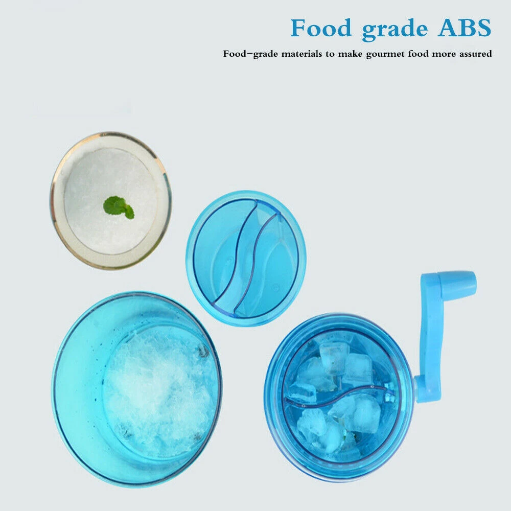 1L портативная ручка для вращения ручной Измельчитель льда бритвы для измельчения Мороженица машины Кухня дробилка для льда