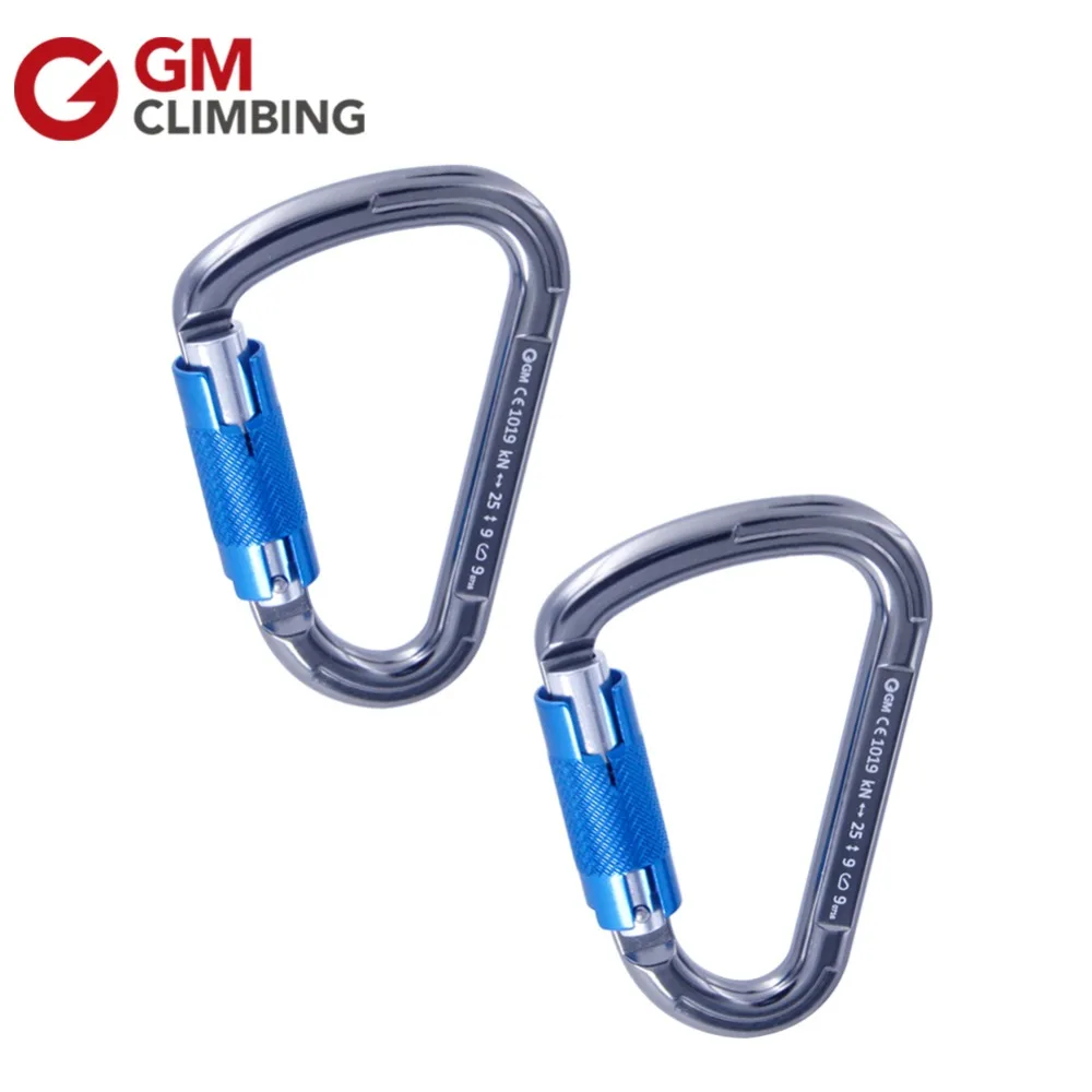 Buy 2 x 25KN Aluminum HMS Carabiner/ Karabiner Auto