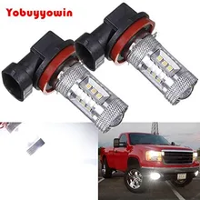 H8 H11 15 W 15 W SMD Автомобильные светодиоды Противотуманные фары дальнего света DRL Лампочки Автомобильные противотуманные фары дневного света DRL H11 6000 K белый