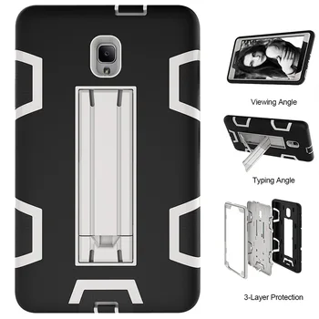 

For Samsung Galaxy Tab A 8.0 2017 T380 T385 8.0 inch Protective Shell Skin Tablet Case With Desktop Holder Covers Armor Fundas